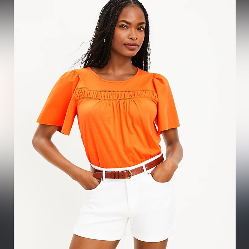 Brand new Loft Cutout Flare Sleeve Top